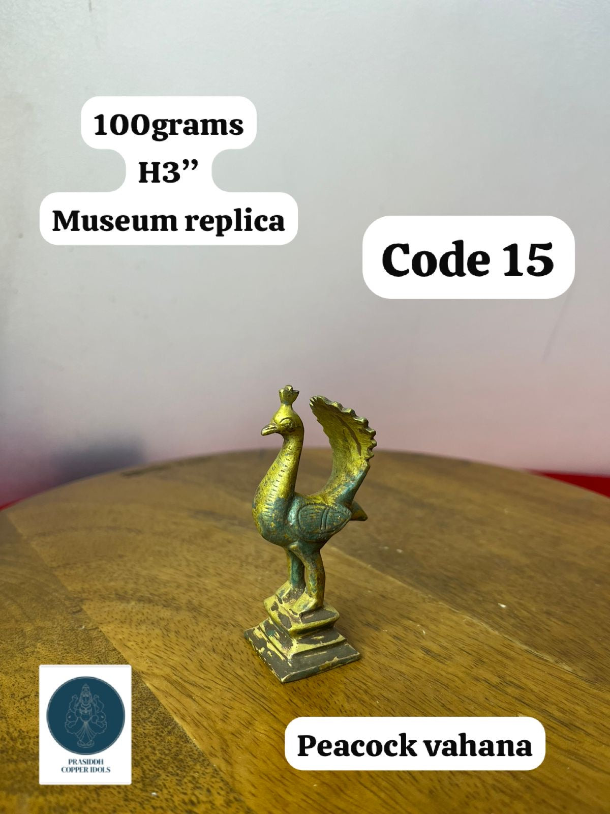 Peacock Vahana - Prasiddh Idols Presents Panchaloha Made Museum Replica Idol