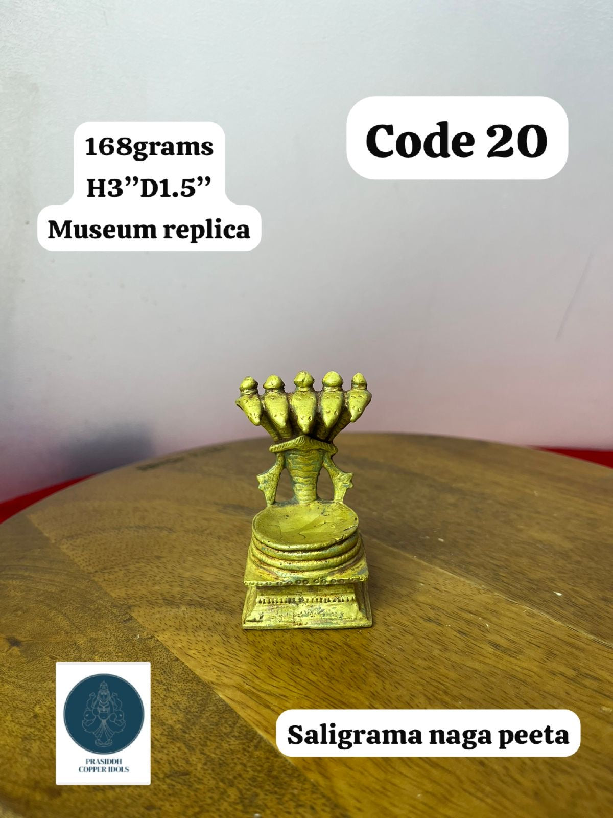 Saligrama Naga Peeta - Prasiddh Idols Presents Panchaloha Made Museum Replica Idol