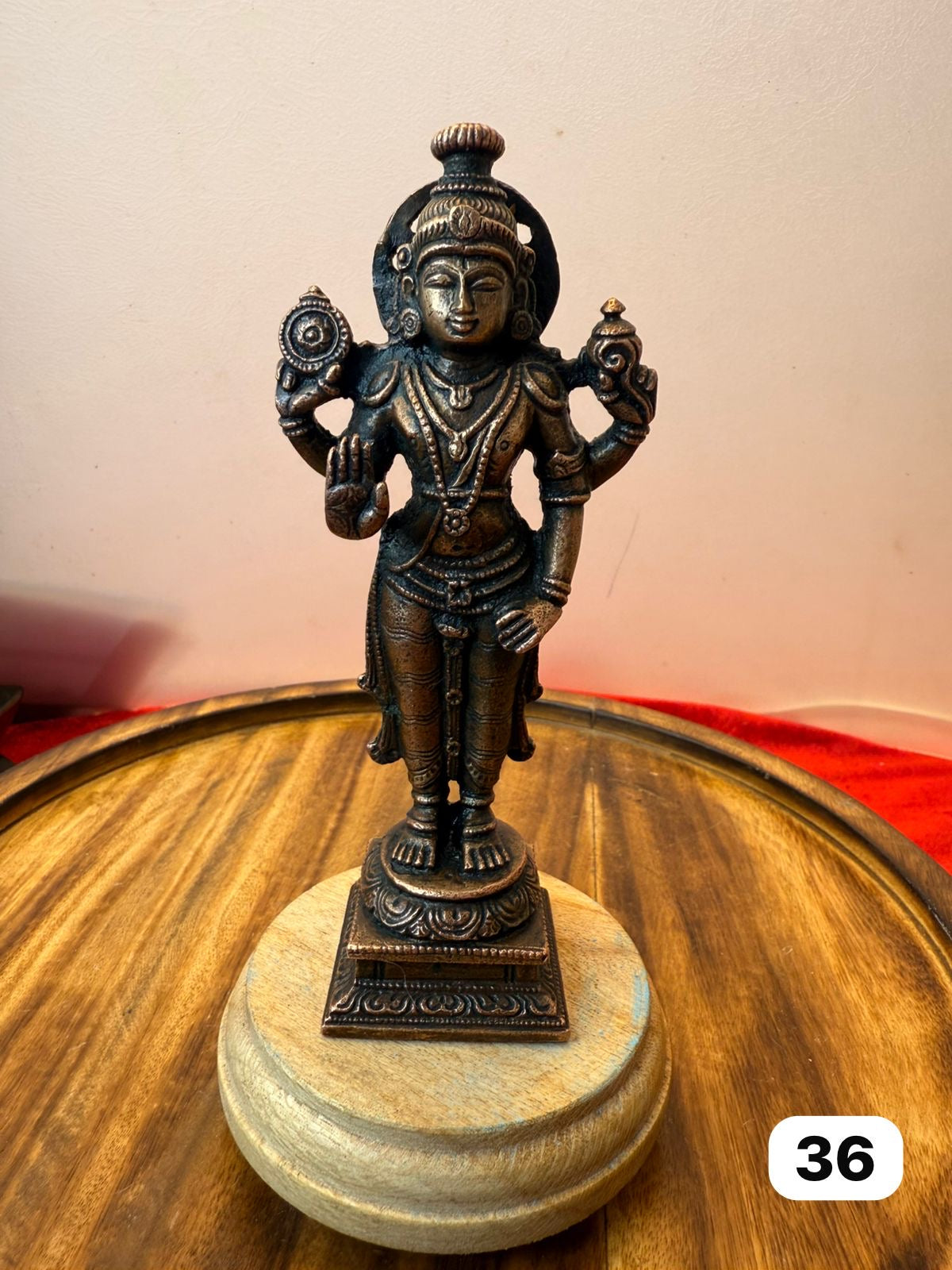 Srinivasa swamy - museum replicated copper idol