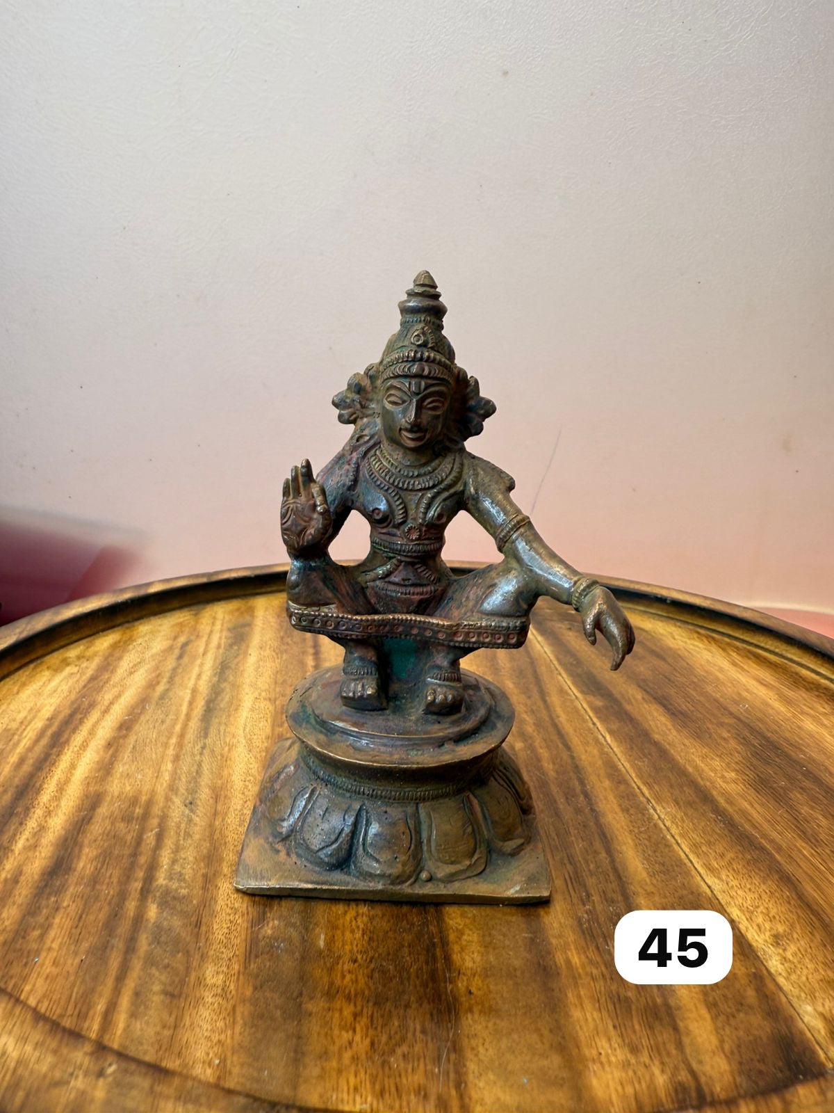 Ayyappa swamy - museum replicated copper idol
