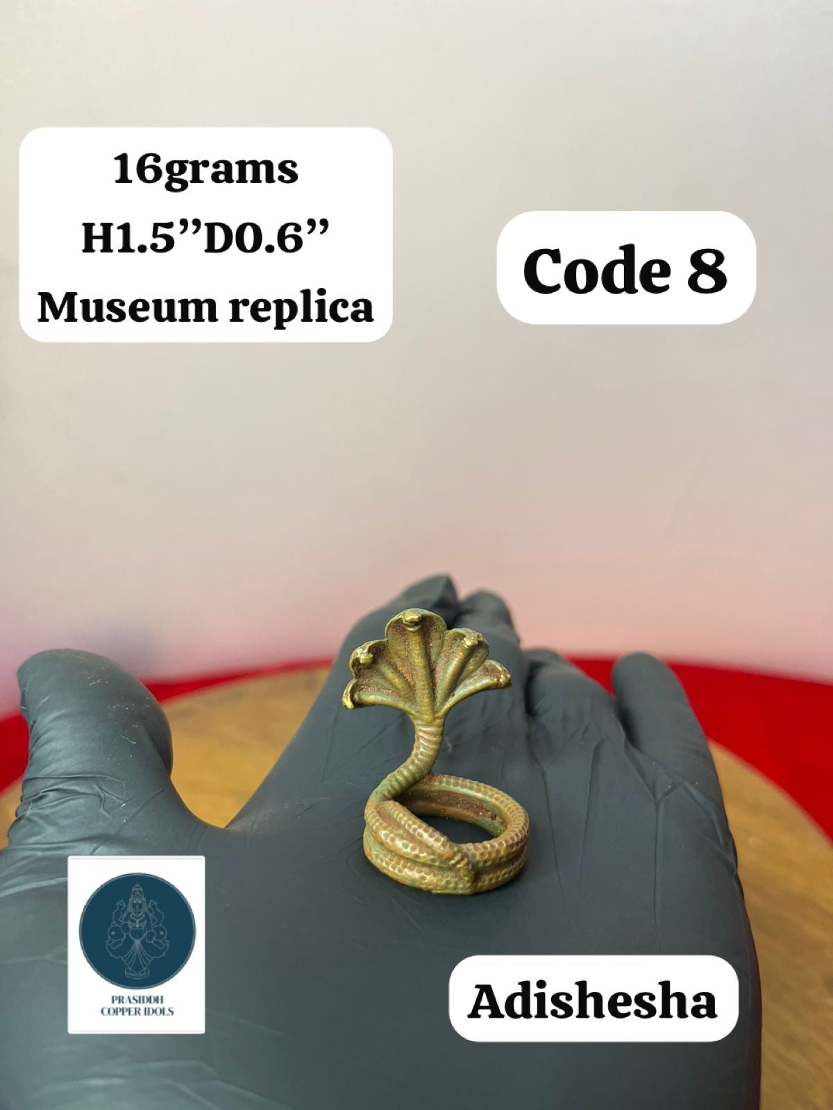 Adishesha Saligrama Naga Peeta - Prasiddh Idols Presents Panchaloha Made Museum Replica Idol