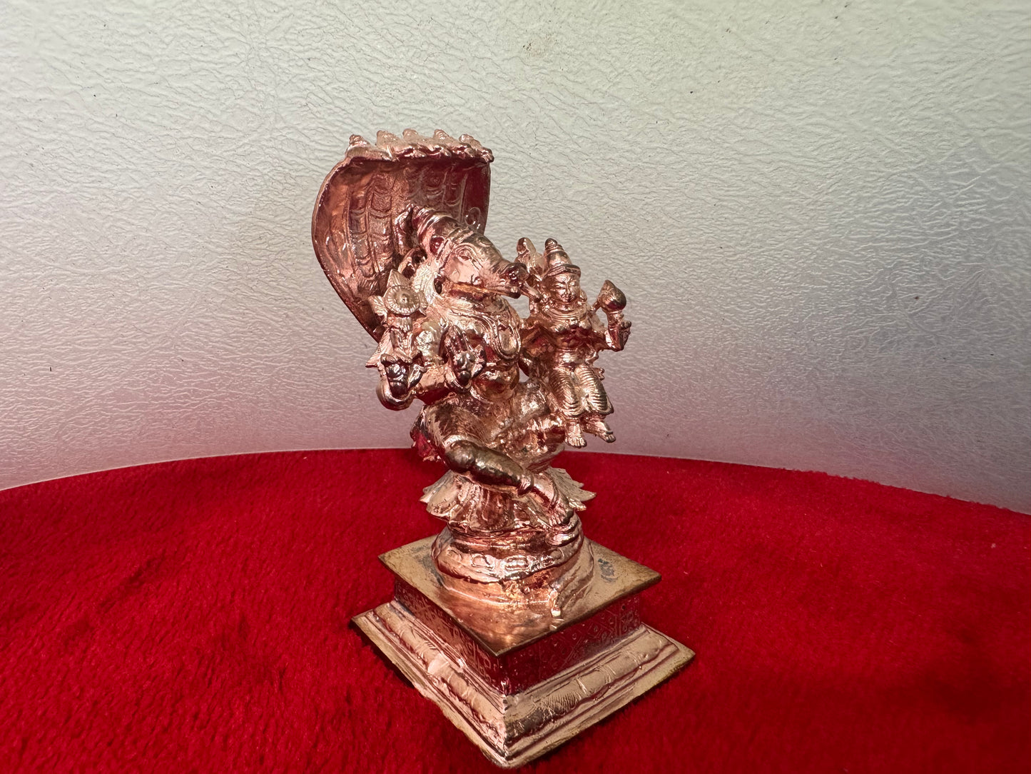 Shesha Naga With Lakshmi Varaha - Prasiddh Idols Presents Copper Idol