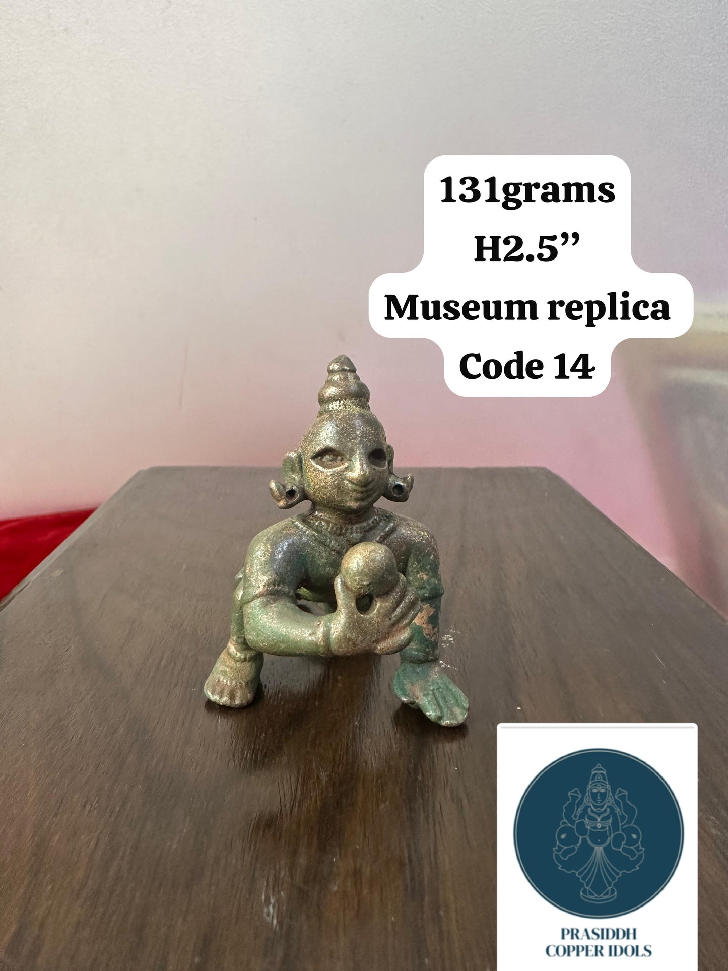 Crawling Krishna - Prasiddh Idols Presents Panchaloha Made Museum Replica Idol