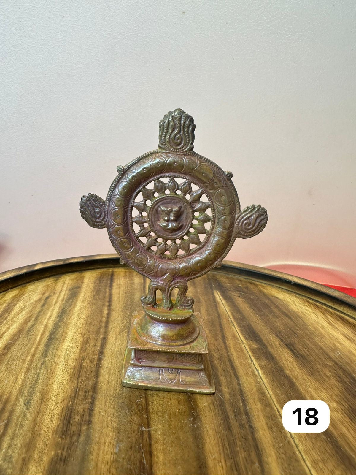 Sudarshana chakra idol - museum replicated copper idol