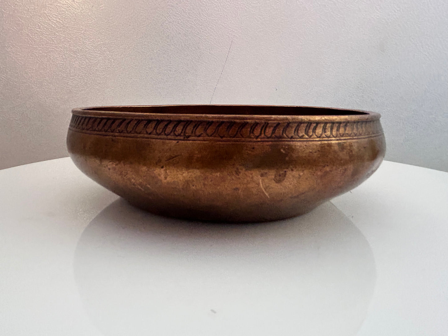 Vintage copper Argya patra bowl