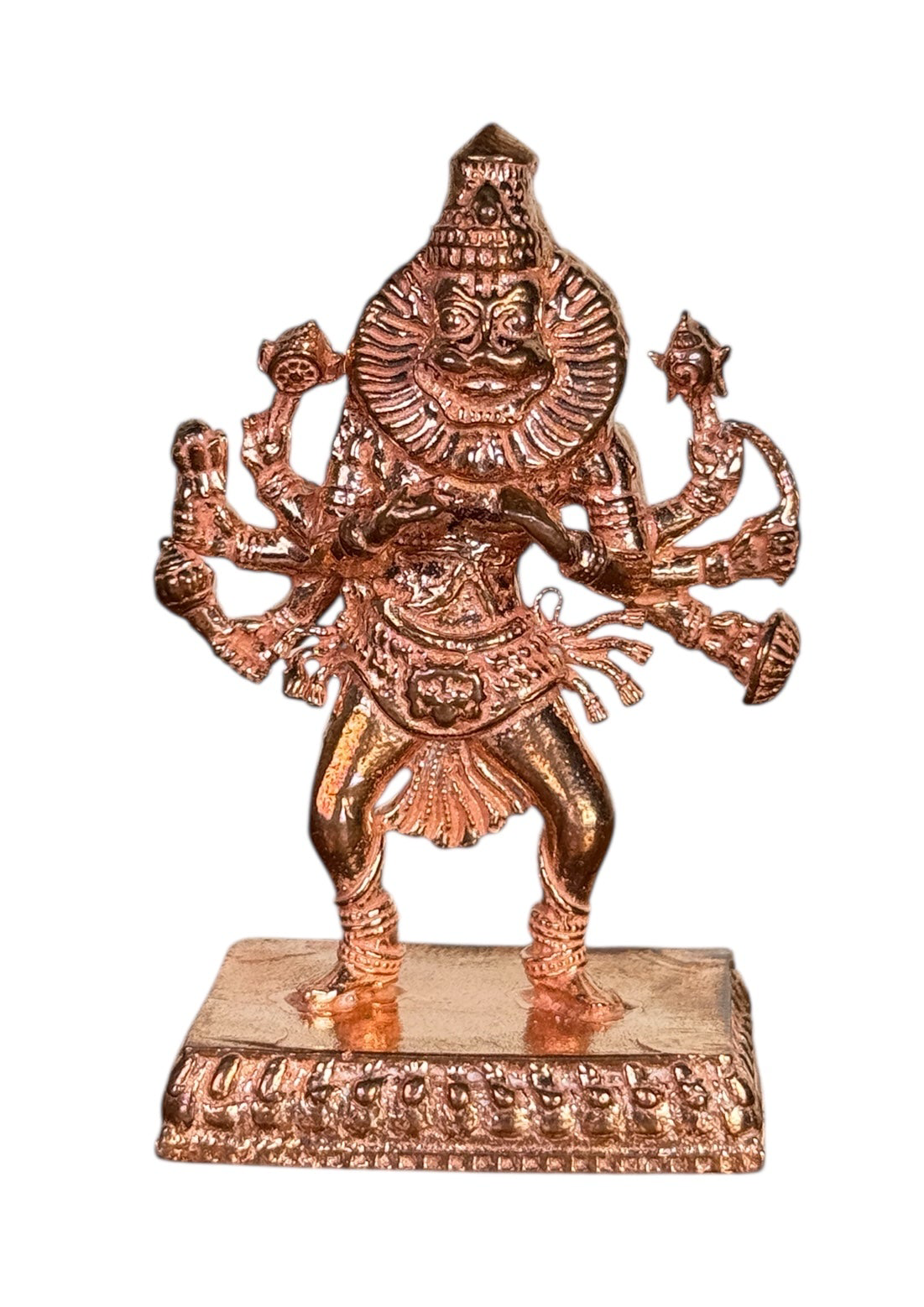 Ugra Narasimha Swamy idol made of pure copper