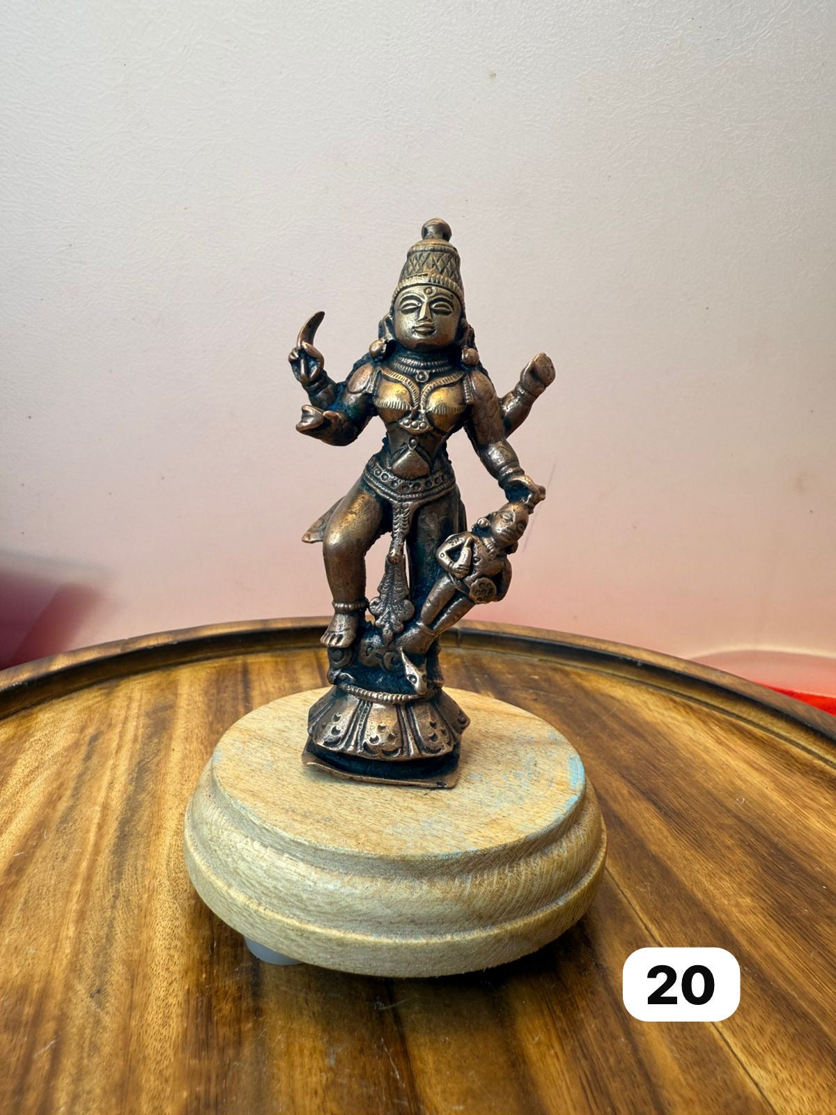 Mahishasuramardini - museum replicated copper idol