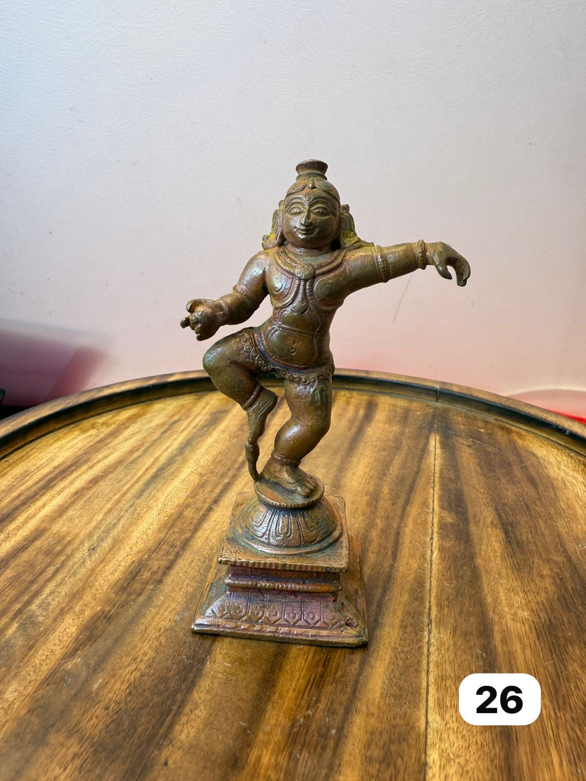 Butter ball krishna - museum replicated copper idol