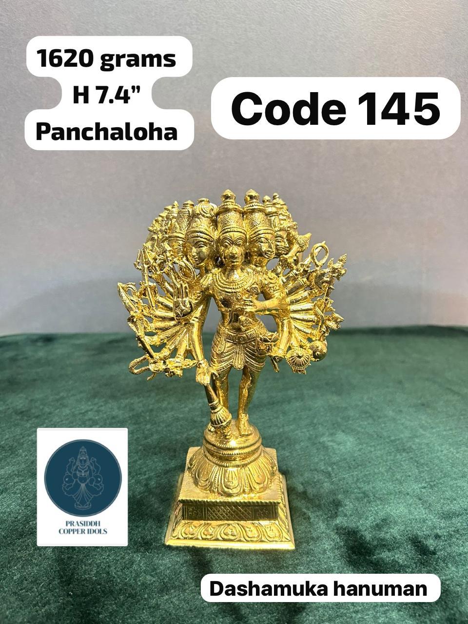 Dashamuka Hanuman - Prasiddh Idols Presents Panchaloha Idol (Custom Made)