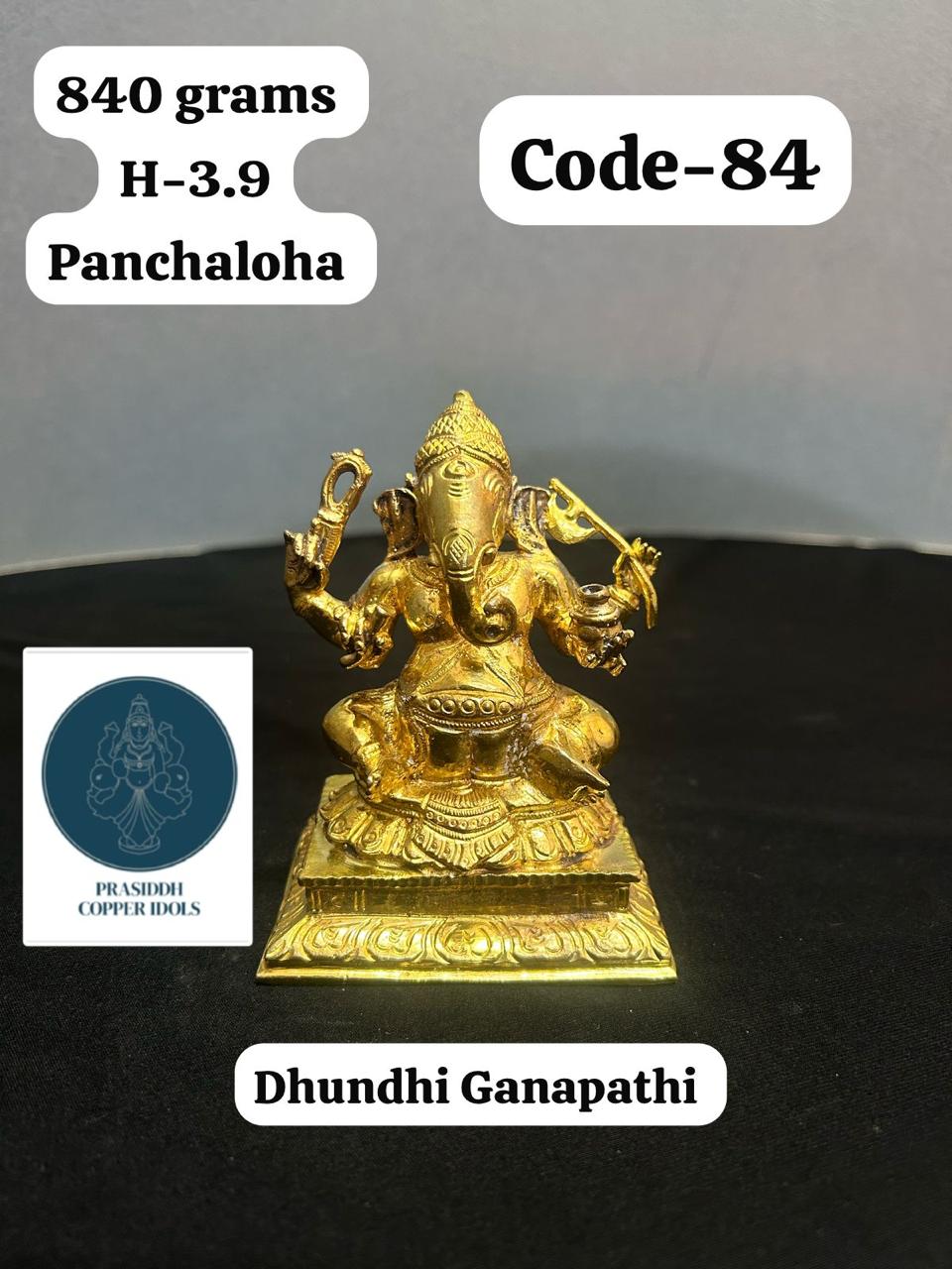 Dhundhi Ganapathi- Prasiddh Idols Presents Panchaloha Idol (Custom Made)