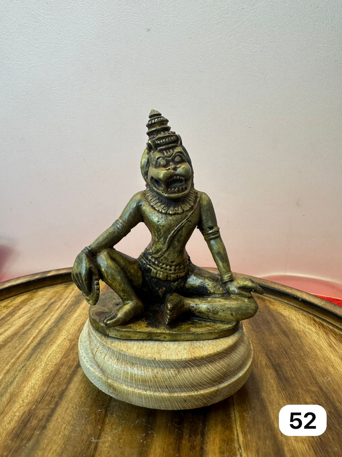 Prayoga chakra Narasimha / Sukasana Narasimha - museum replicated Panchaloha idol