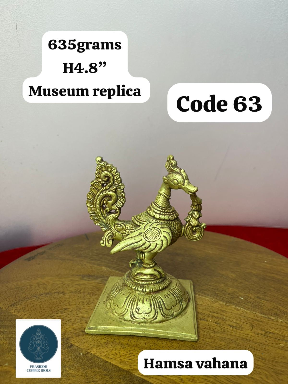 Hamsa Vahana - Prasiddh Idols Presents Panchaloha Made Museum Replica Idol