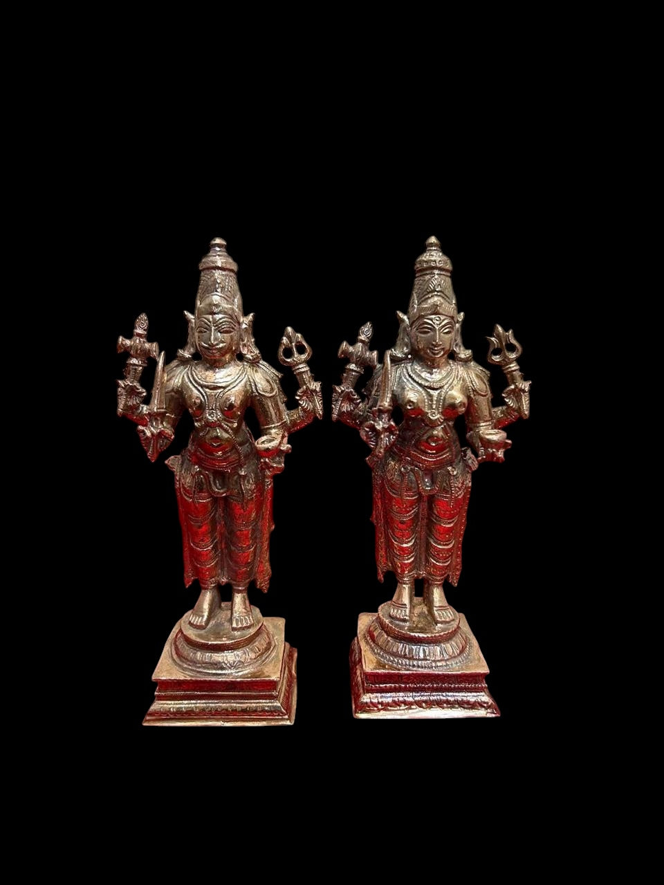 Bhairava Bhairavi - Prasiddh Idols Presents Copper Idol (Custom Made)