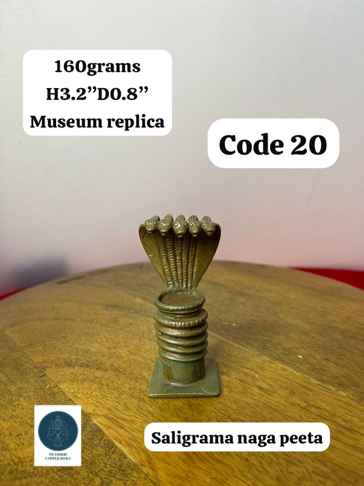 Saligrama Naga Peeta - Prasiddh Idols Presents Copper Made Museum Replica Idol
