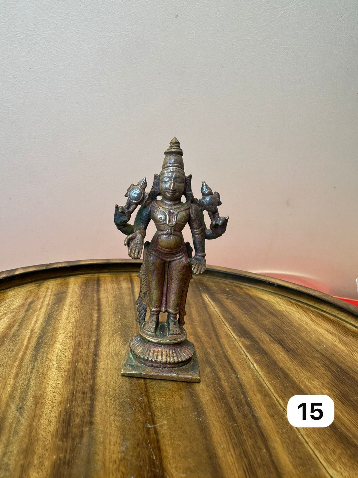 Standing Vishnu - Prasiddh Idols Presents Copper Idol Of Museum Replica