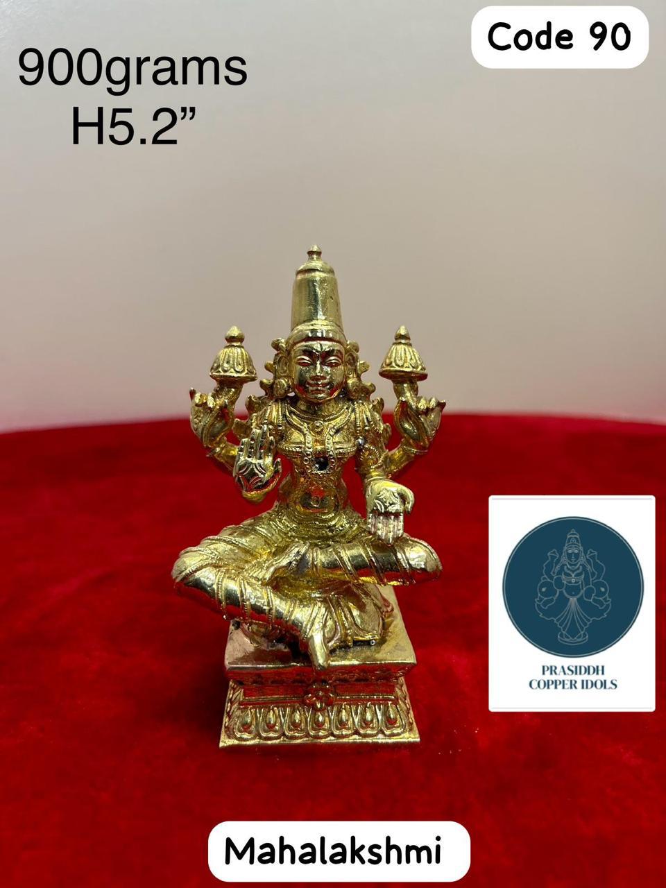 Mahalakshmi Devi - Prasiddh Idols Presents Panchaloha Idol (Museum Replica)
