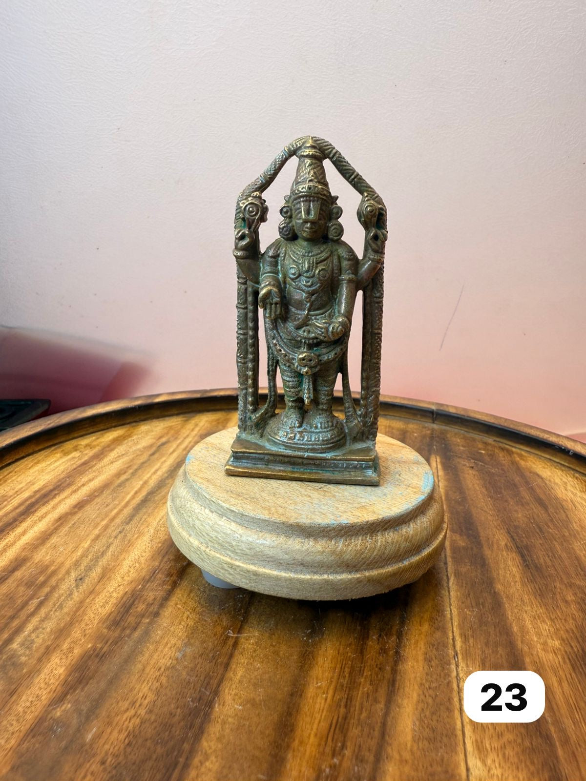 Tirupati Venkateshwara swamy / Srinivasa swamy - museum replicated copper idol