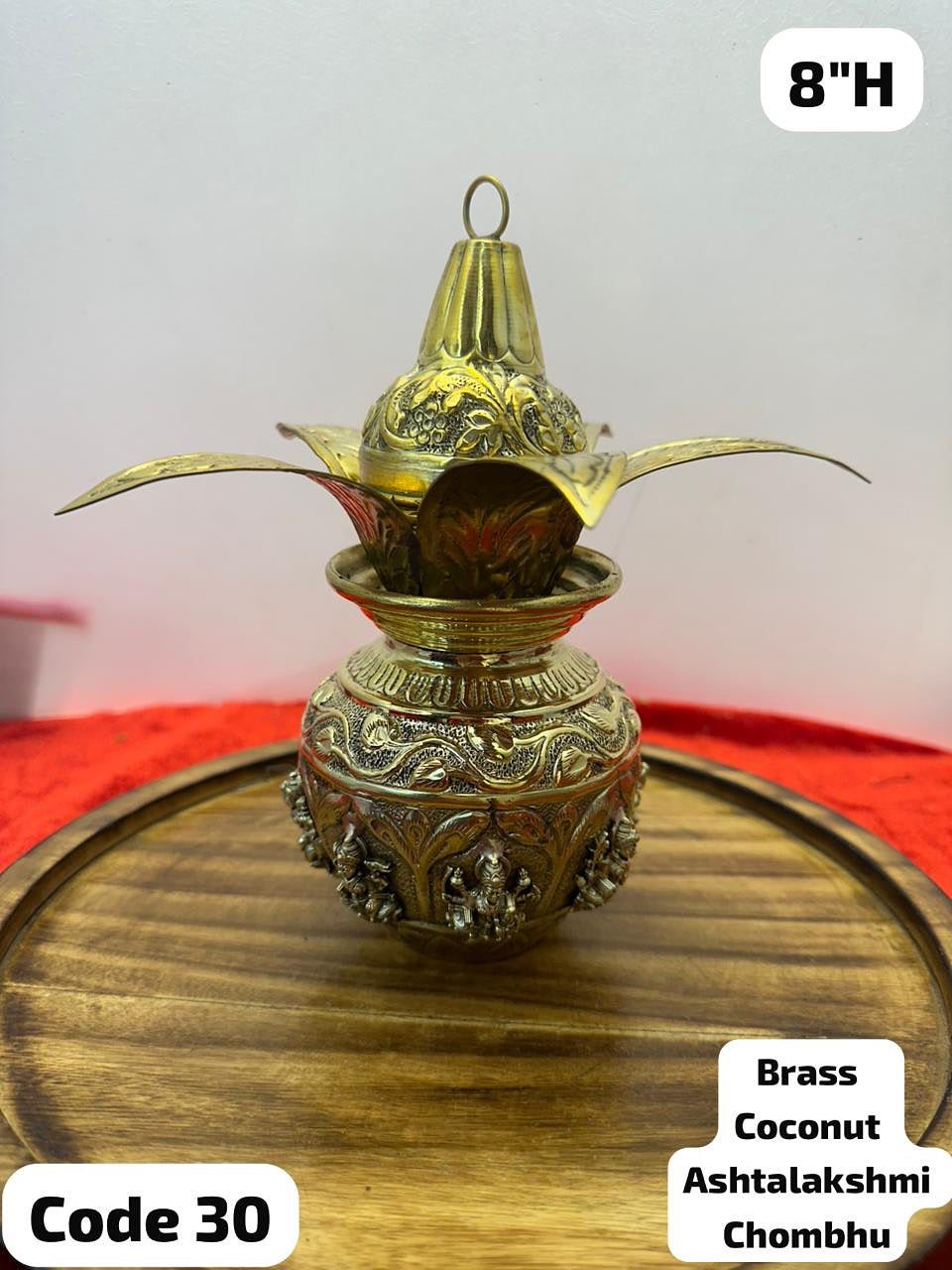 Brass Coconut Ashtalakshmi Chombu