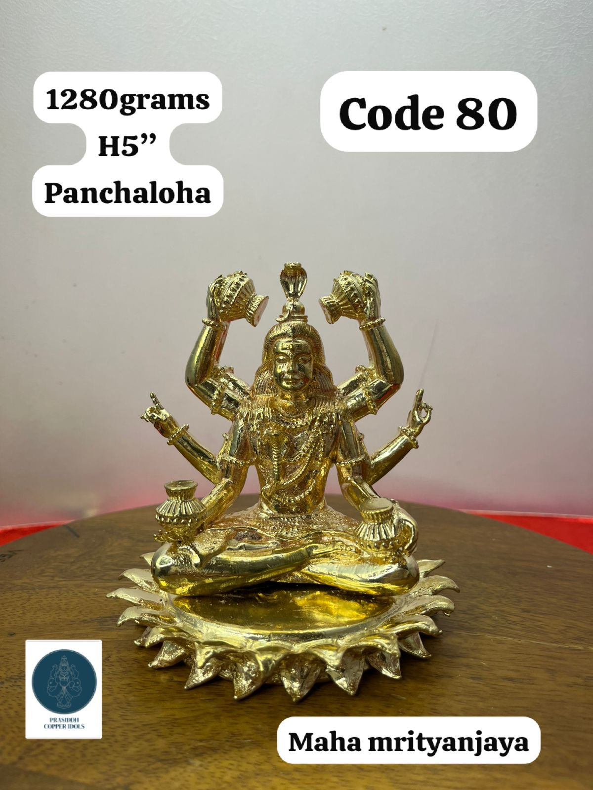 Maha Mrityanjaya - Prasiddh Idols Presents Panchaloha Idol (Custom Made)