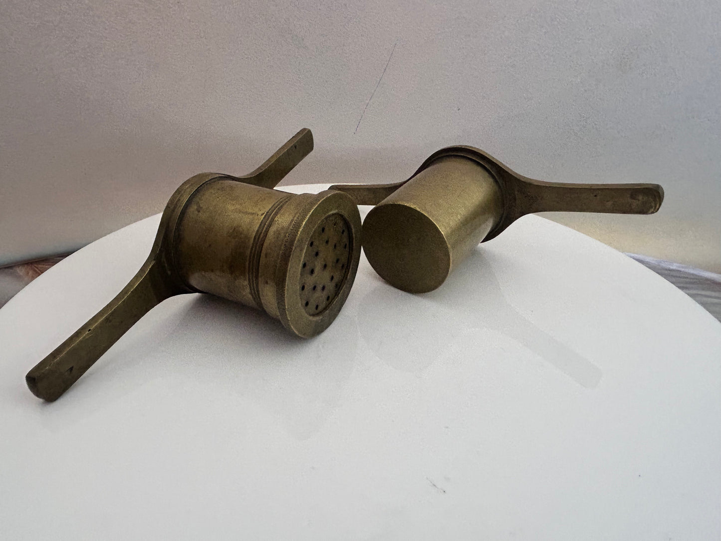 Vintage bronze cast chakli maker