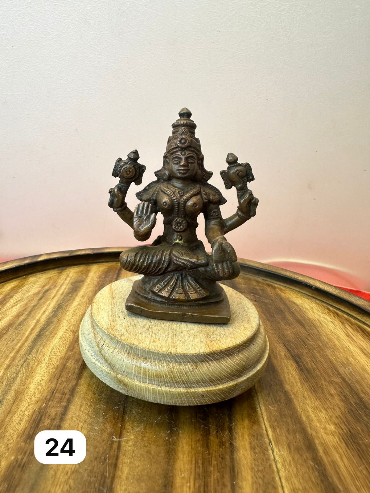 Goddess mookambika devi - museum replicated copper idol