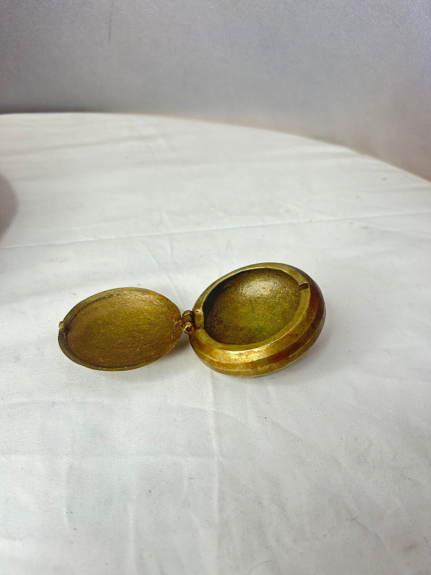 Vintage brass made jewelry box