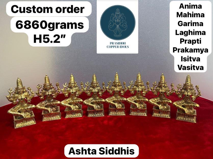 Ashta Siddhis - Prasiddh Idols Presents Panchaloha Idol (Custom Made)