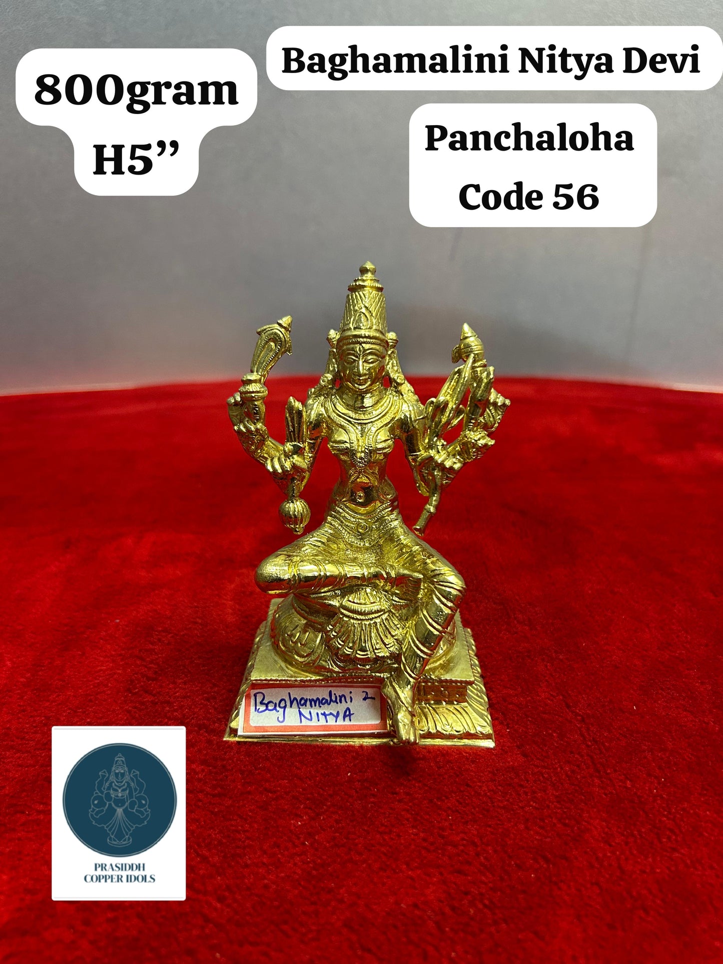 Baghamalini Nitya Devi - Prasiddh Idols Presents Panchaloha Idol (Custom Made)