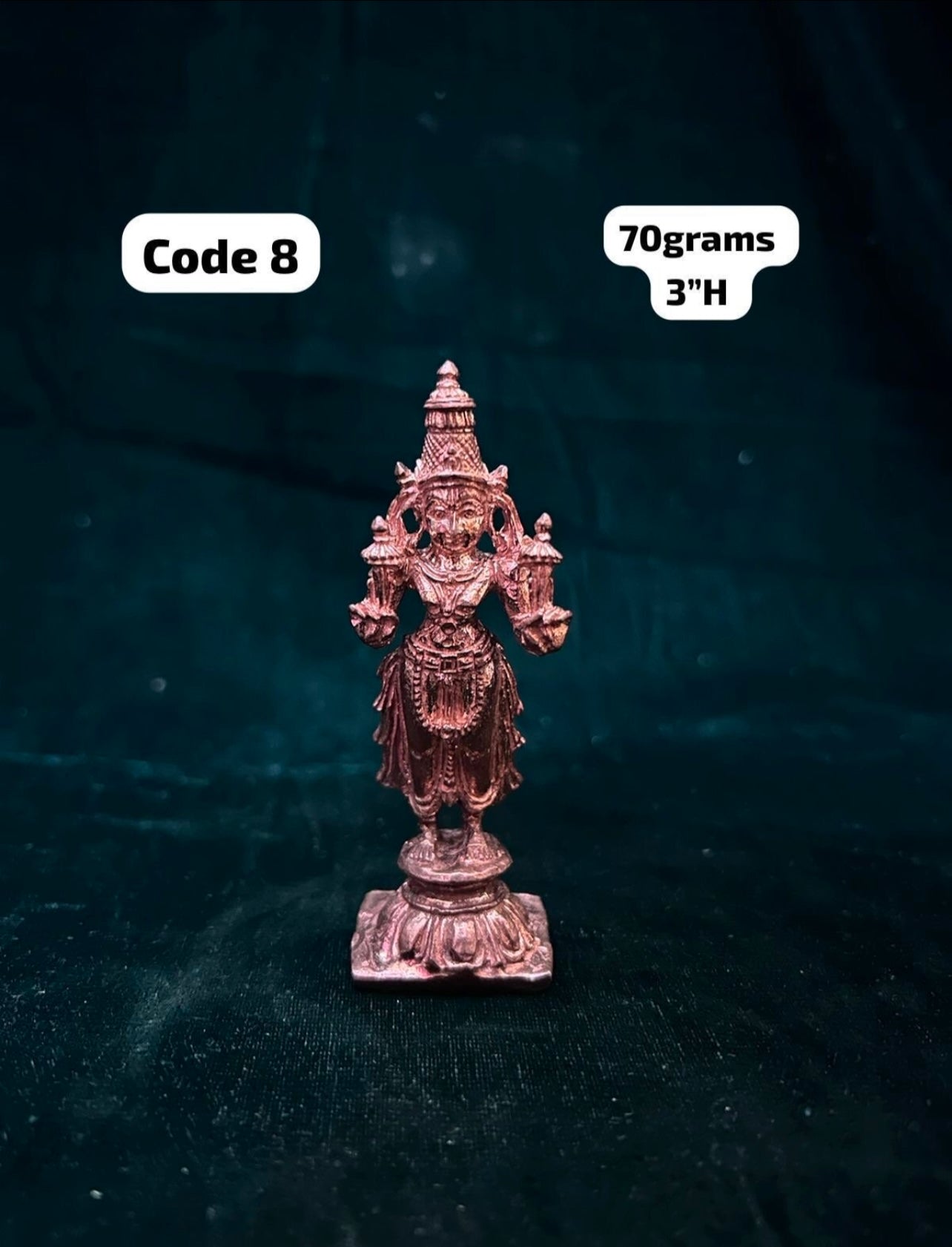 Standing Surya Narayana Swamy - Prasiddh Idols Presents Copper Idol
