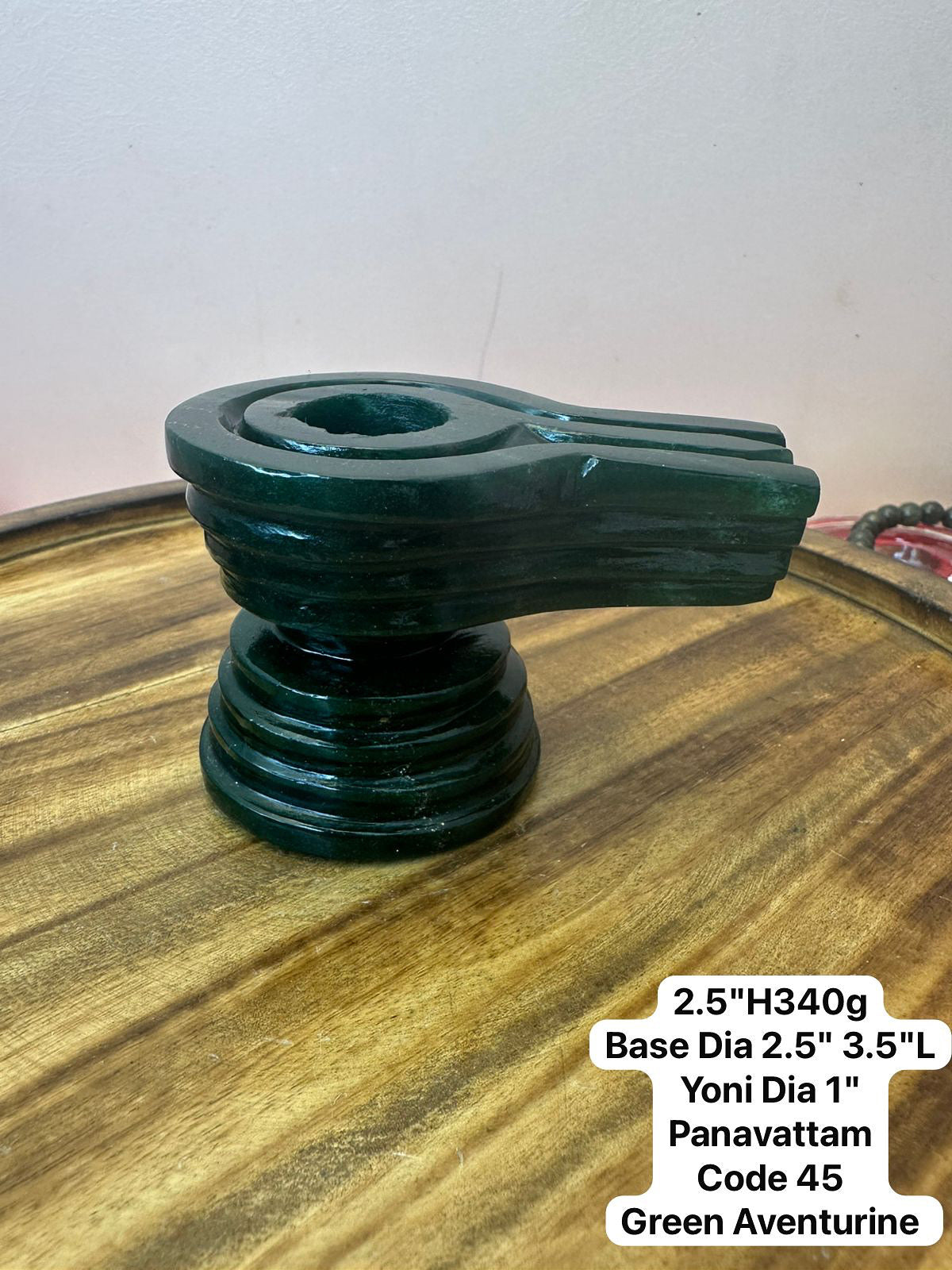 Panavattam / Panipeeta - made of Green aventurine stone