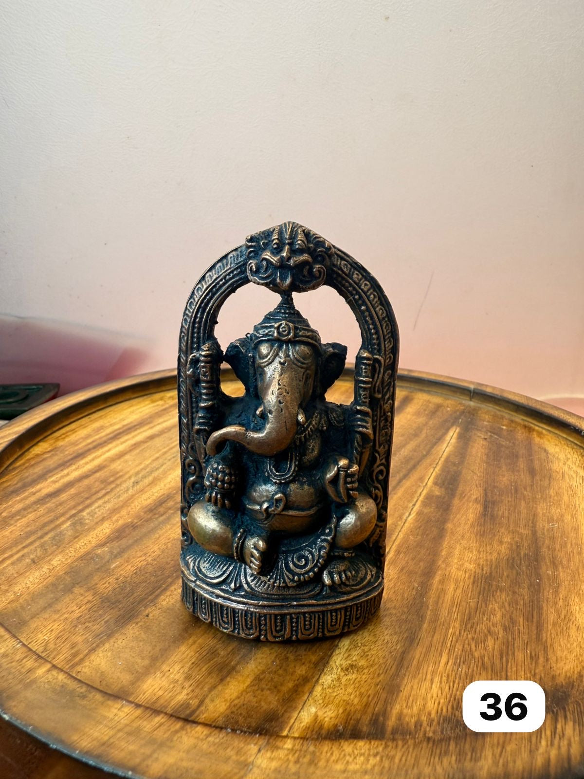Ganesh 2D model - museum replicated copper idol