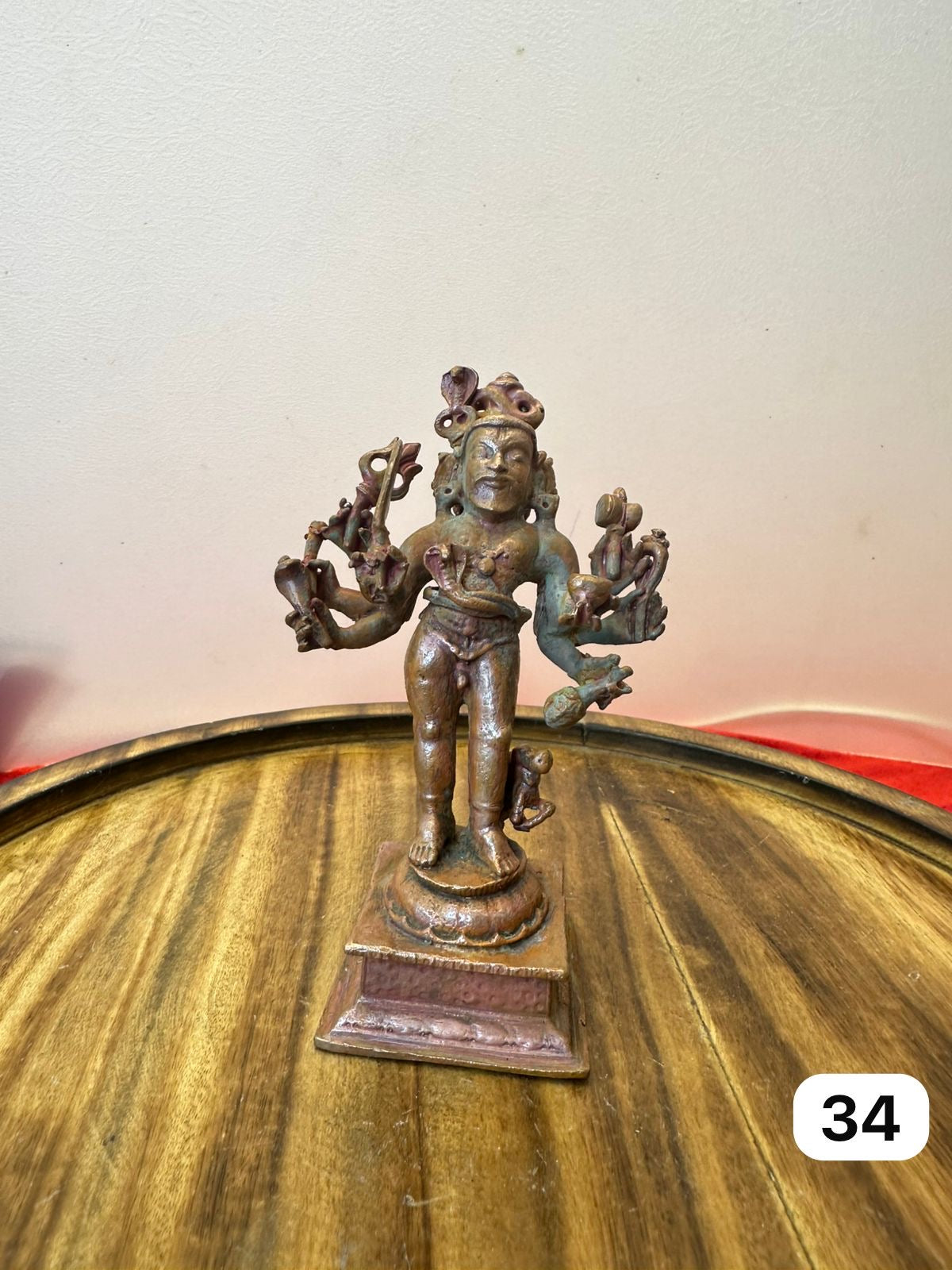 Kala Bhairava Swamy - Prasiddh Idols Presents Copper Idol Of Museum Replica