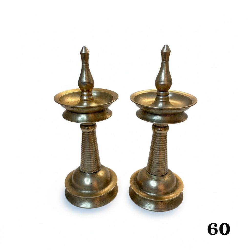 Vintage made kerala pair lamp