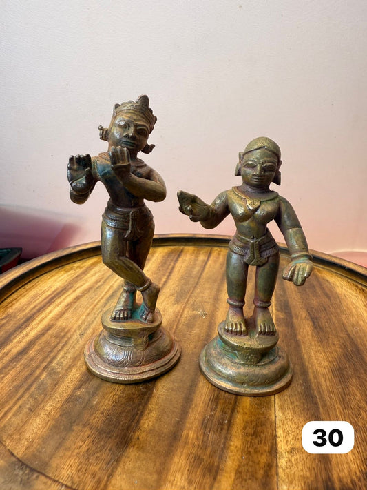 Radha krishna Odisha style - museum replicated Panchaloha idol