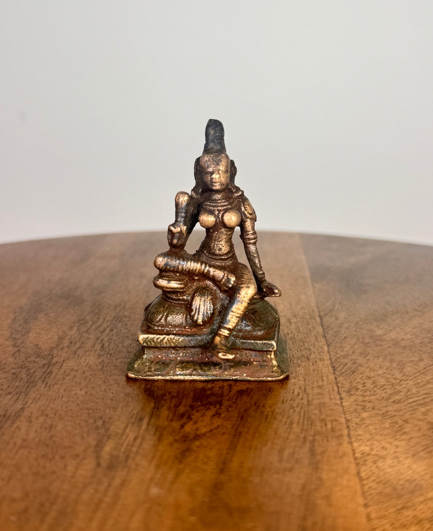 miniature Uma devi/boga shakti - museum replicated copper idol