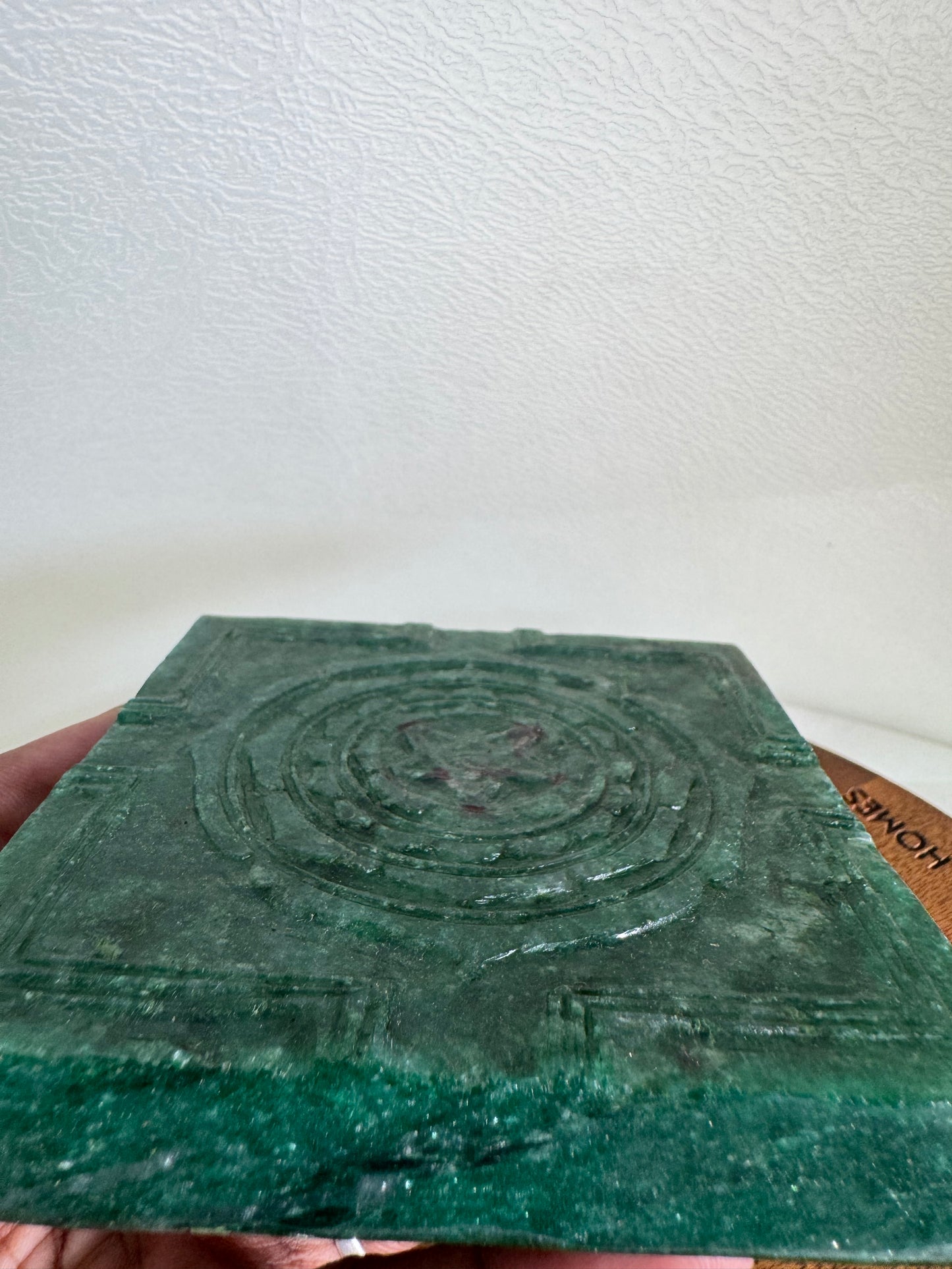 Rajashyamala Matangi SriYantra - Prasiddh idols presents Green Aventurine Stone