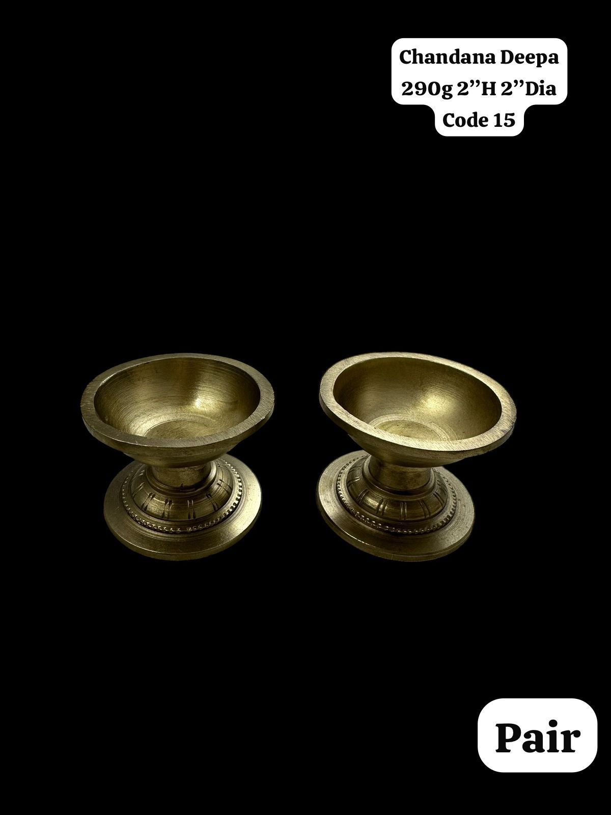 Chandana Deepa/Thuppa Deepa - Prasiddh idols presents Panchaloha handcrafted Deepa