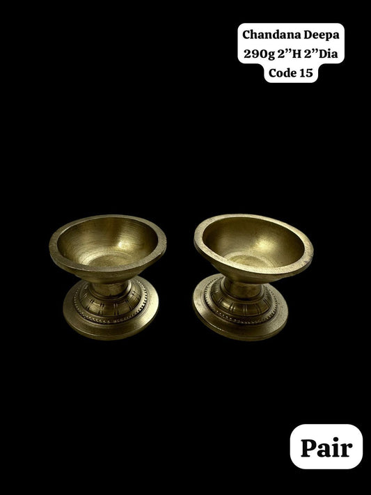Chandana Deepa/Thuppa Deepa - Prasiddh idols presents Panchaloha handcrafted Deepa