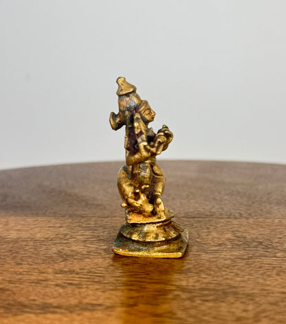 Miniature venugopala krishna - museum replicated panchaloha idol