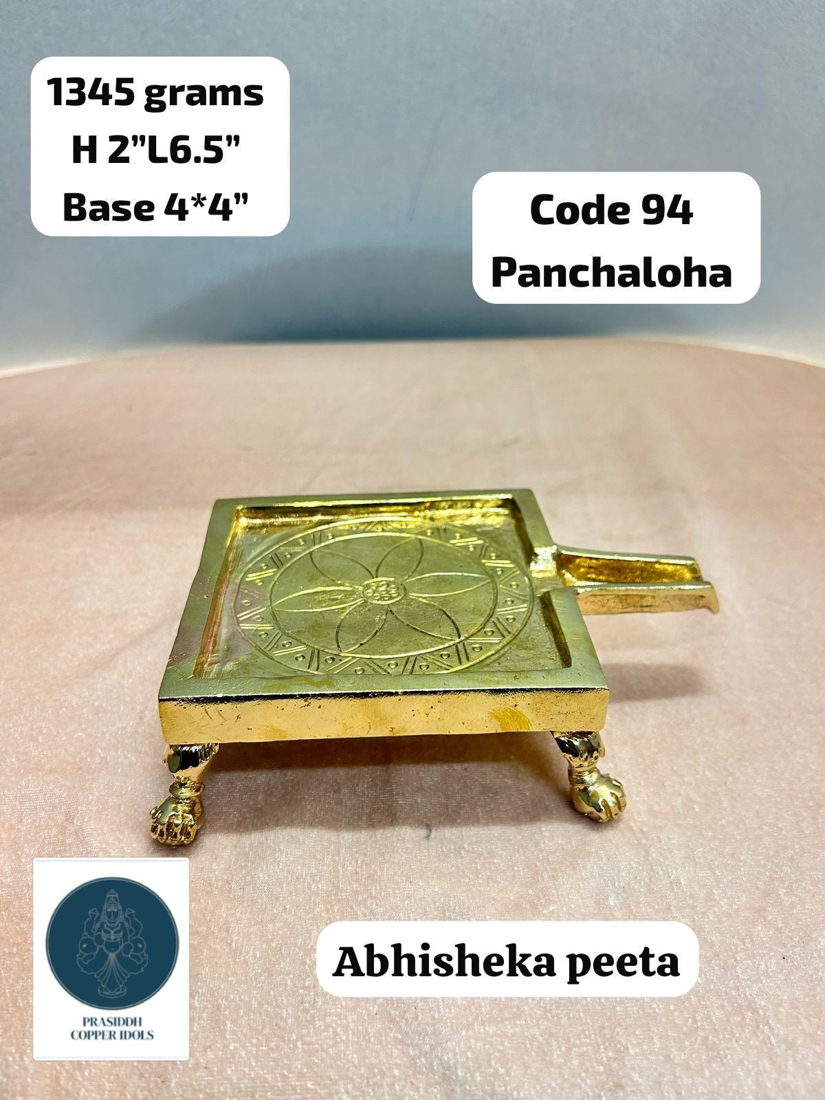 Somasutra Abhisheka Peeta - Prasiddh Idols Presents Panchaloha Peeta