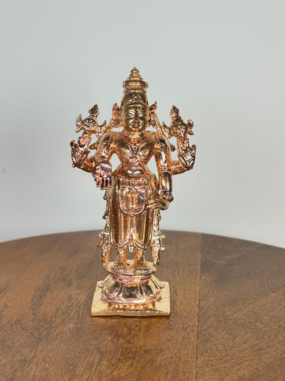 Lord Srinivas idol made of copper