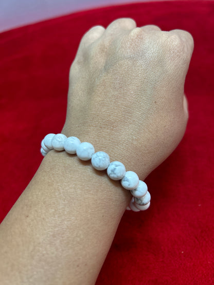 White Howlite Bracelet