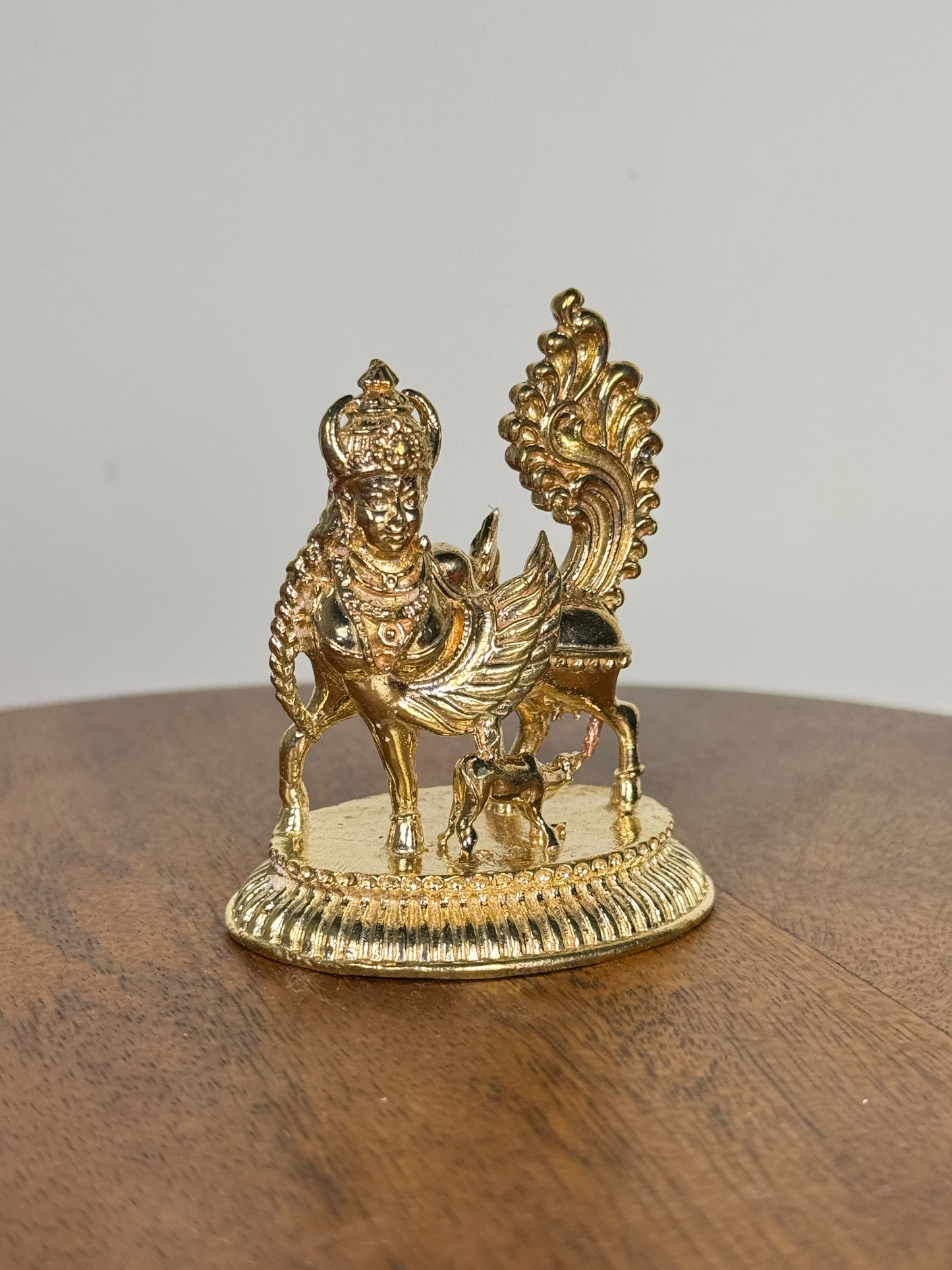 Kamadhenu idol - panchaloha idol