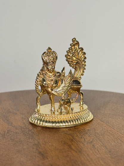 Kamadhenu idol - panchaloha idol