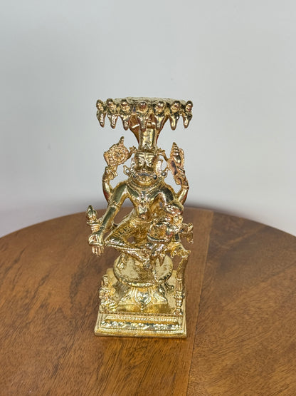 Yoga Lakshmi Narasimha Swamy idol made of panchaloha