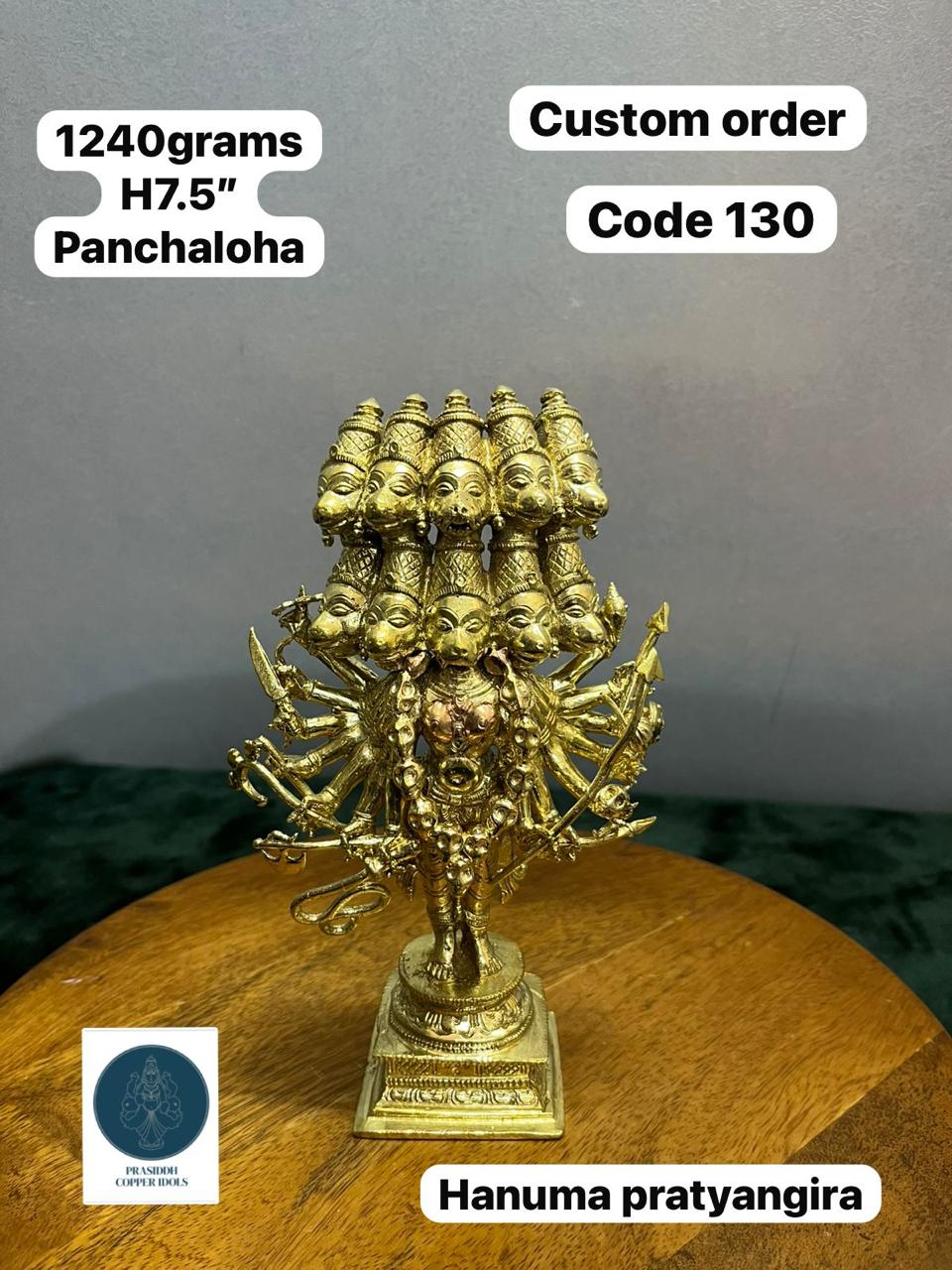 Hanuman Pratyangira- Prasiddh Idols Presents Panchaloha Idol (Custom Made)