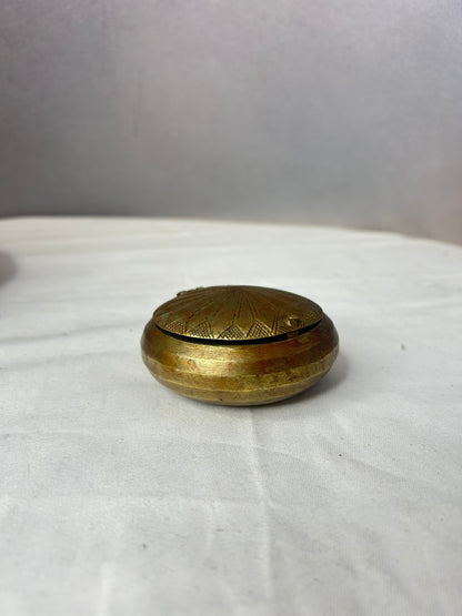 Vintage  brass made  jewelry  box