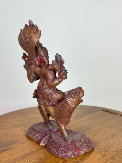 Pratyangira Devi - Museum replicated idol made of copper