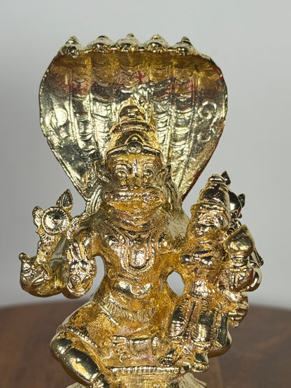 Lakshmi Narasimha swamy idol made of panchaloha
