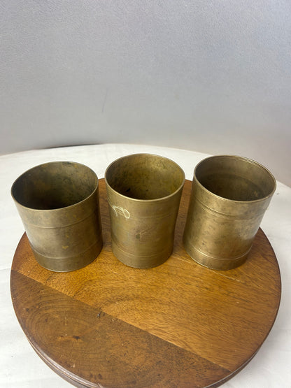 Vintage made measuring tumbler- set of 3